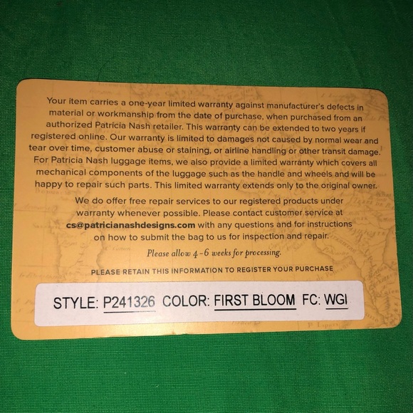 Authentic NWT Gorgeous One Of A Kind Patricia Nash Savena First Bloom Wristlet - Picture 14 of 14